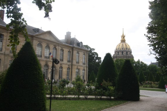Musee Rodin with the Dome of Les Invalides in the background