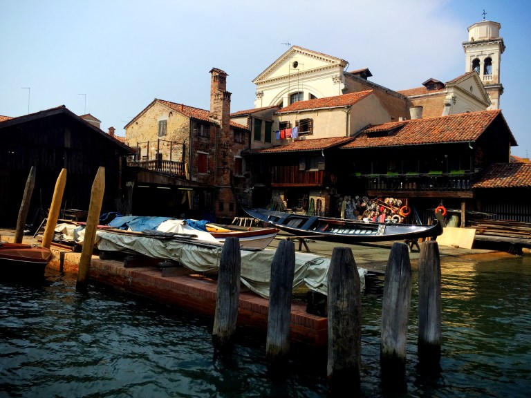 This is where they hand craft the gondolas.